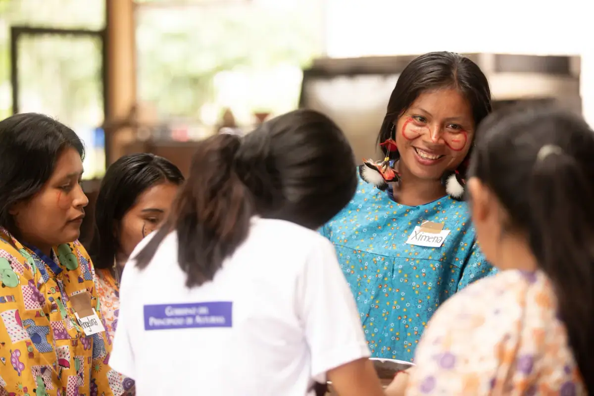 Mujeres Achuar reunidas