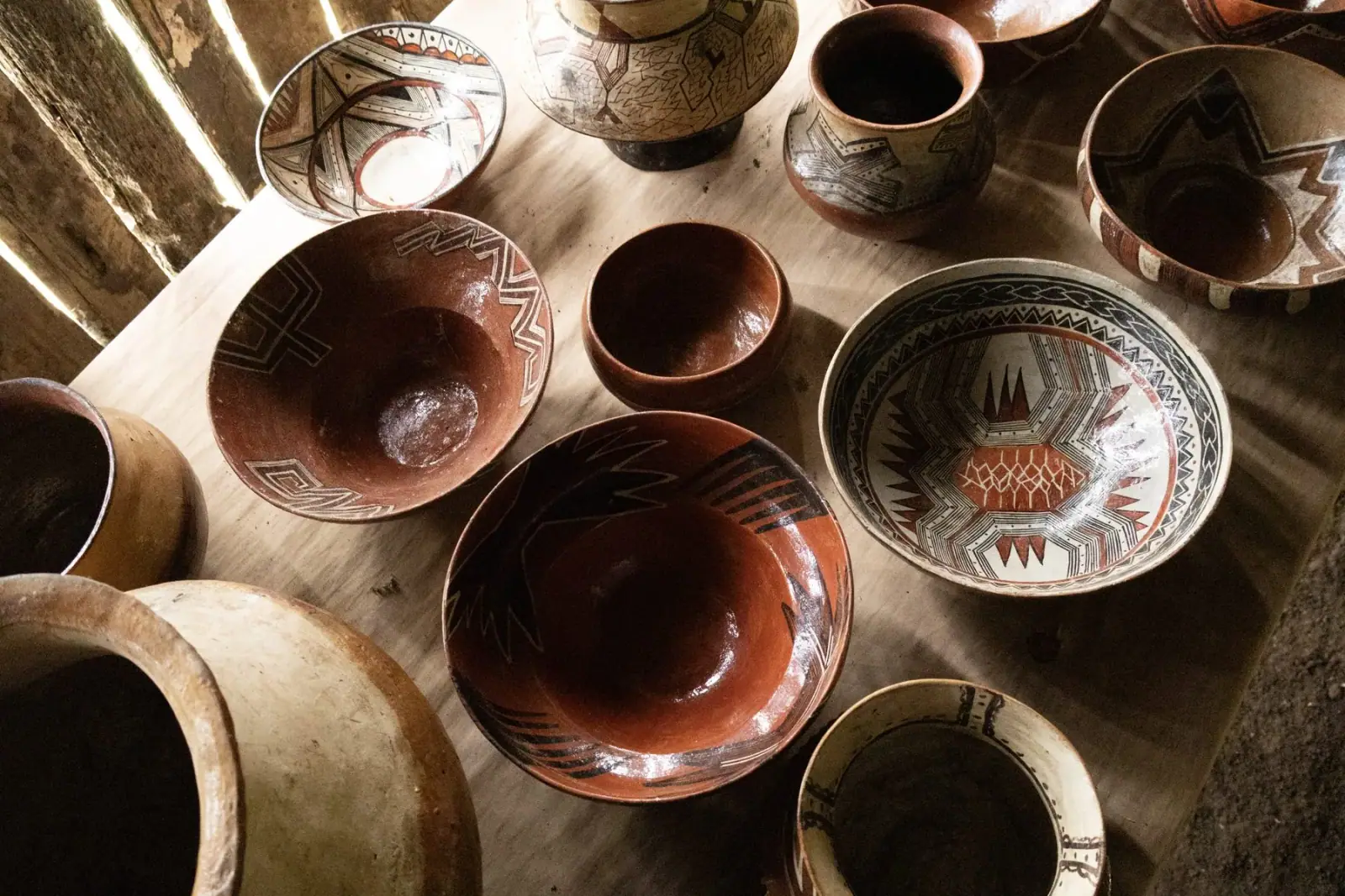Piezas cerámicas tradicionales en Wichim